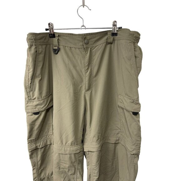 COLUMBIA Pants Mens Large Titanium Outdoor Hiking Convertible Cargo - Picture 2 of 12